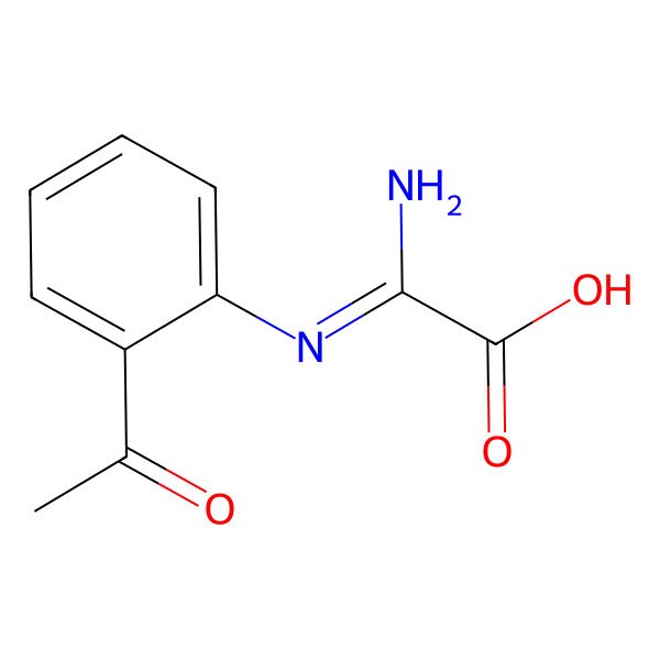 2D Structure of o-Acetylbenzeneamidinocarboxylic acid