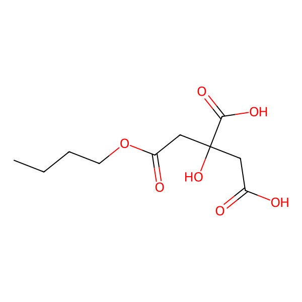 2D Structure of 2-(2-Butoxy-2-oxoethyl)-2-hydroxysuccinic acid 2D Structure of 2-(2-Butoxy-2-oxoethyl)-2-hydroxysuccinic acid
