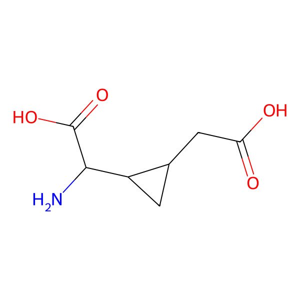 2D Structure of 2-(2-Carboxymethylcyclopropyl)glycine 2D Structure of 2-(2-Carboxymethylcyclopropyl)glycine