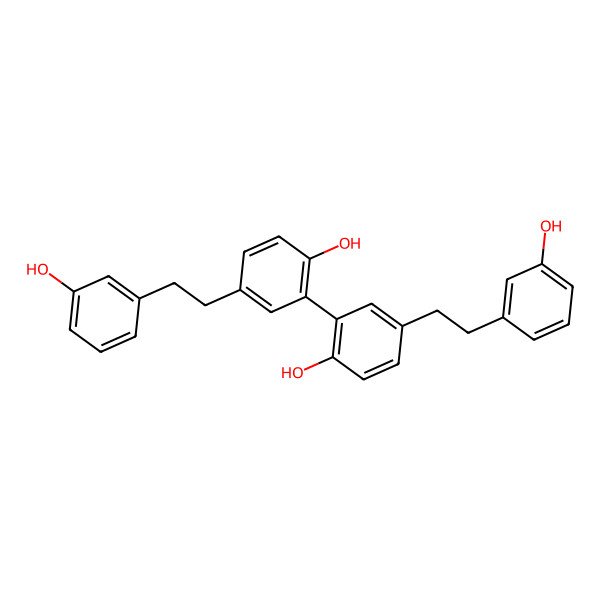 2D Structure of 2-[2-Hydroxy-5-[2-(3-hydroxyphenyl)ethyl]phenyl]-4-[2-(3-hydroxyphenyl)ethyl]phenol