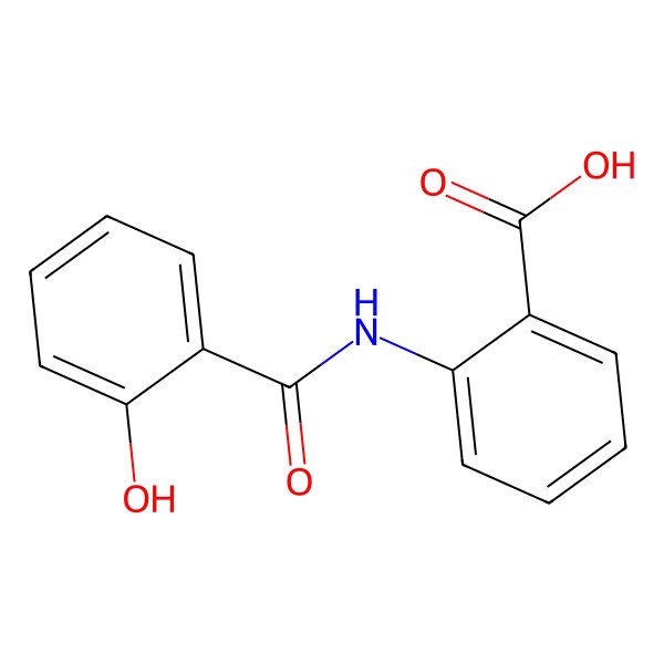 2D Structure of 2-[(2-Hydroxybenzoyl)amino]benzoic acid