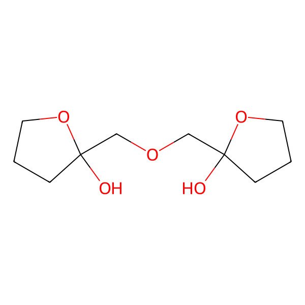 2D Structure of 2-[(2-Hydroxyoxolan-2-yl)methoxymethyl]oxolan-2-ol