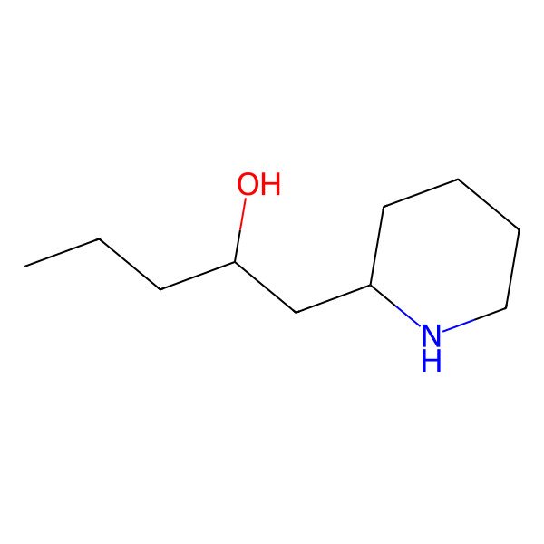 2D Structure of 2-(2'-Hydroxypentyl)piperidin