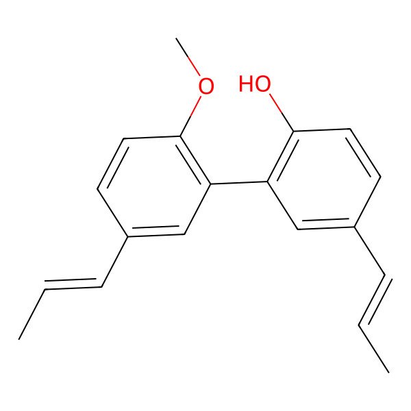 2D Structure of 2-(2-Methoxy-5-prop-1-enylphenyl)-4-prop-1-enylphenol