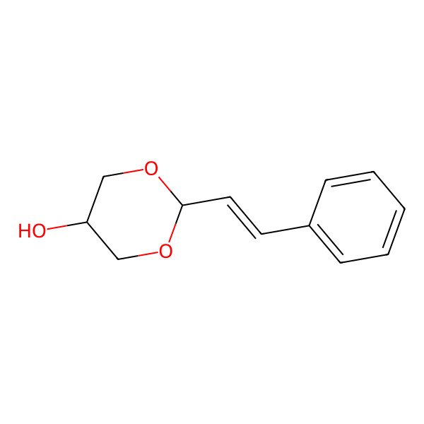 2D Structure of 2-(2-Phenylethenyl)-1,3-dioxan-5-ol