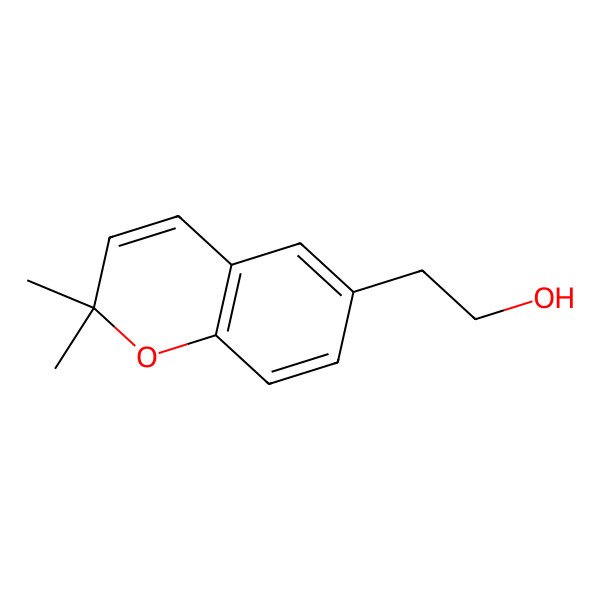 2D Structure of 2-(2,2-dimethyl-2H-chromen-6-yl)ethanol 2D Structure of 2-(2,2-dimethyl-2H-chromen-6-yl)ethanol