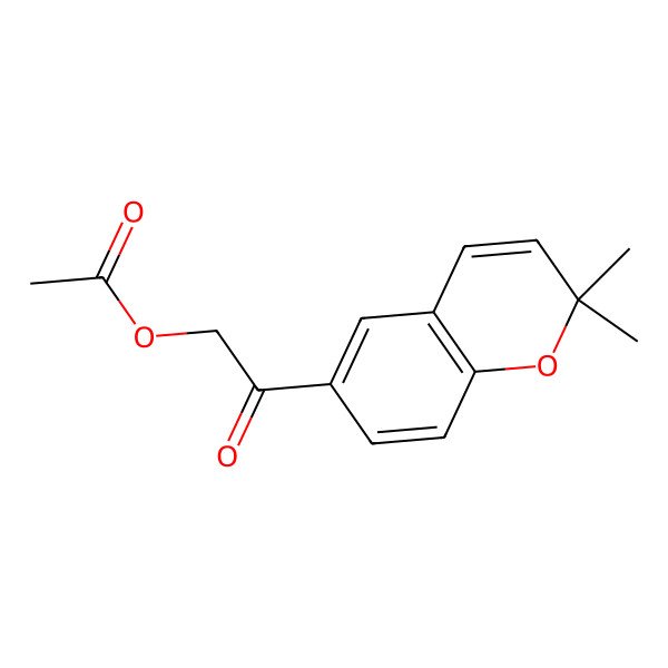 2D Structure of [2-(2,2-Dimethylchromen-6-yl)-2-oxoethyl] acetate
