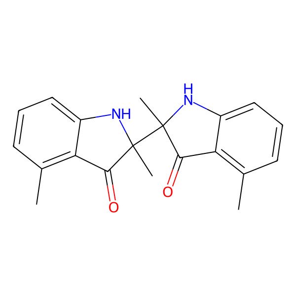 2D Structure of 2-(2,4-Dimethyl-3-oxo-indolin-2-yl)-2,4-dimethyl-indolin-3-one
