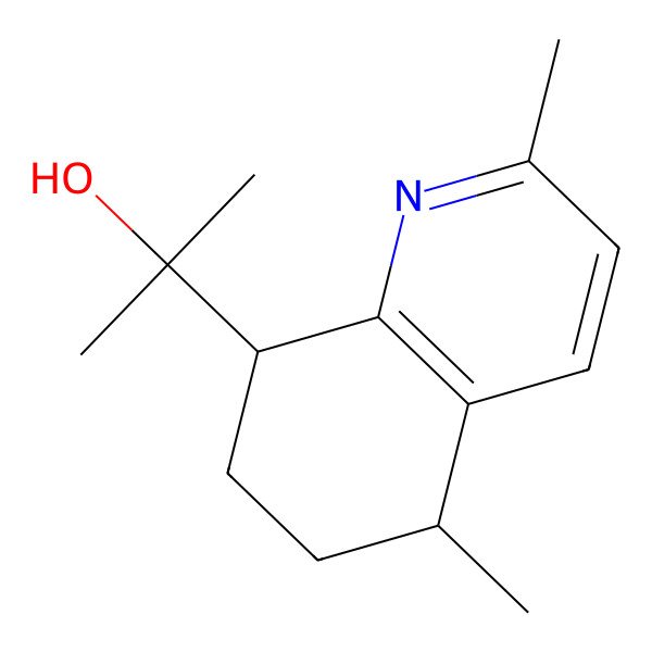 2D Structure of 2-(2,5-Dimethyl-5,6,7,8-tetrahydroquinolin-8-yl)propan-2-ol