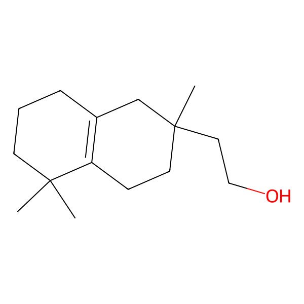 2D Structure of 2-(2,5,5-Trimethyl-1,3,4,6,7,8-hexahydronaphthalen-2-yl)ethanol