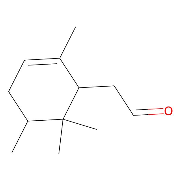2D Structure of 2-(2,5,6,6-Tetramethylcyclohex-2-en-1-yl)acetaldehyde