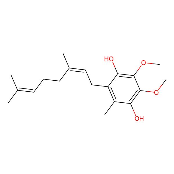 2D Structure of Ubiquinol 10