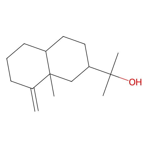 2D Structure of 2-[(2R,4aR,8aS)-8a-methyl-8-methylidene-1,2,3,4,4a,5,6,7-octahydronaphthalen-2-yl]propan-2-ol
