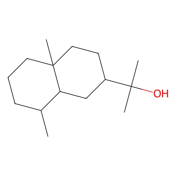 2D Structure of 2-[(2R,4aR,8S,8aS)-4a,8-dimethyl-2,3,4,5,6,7,8,8a-octahydro-1H-naphthalen-2-yl]propan-2-ol