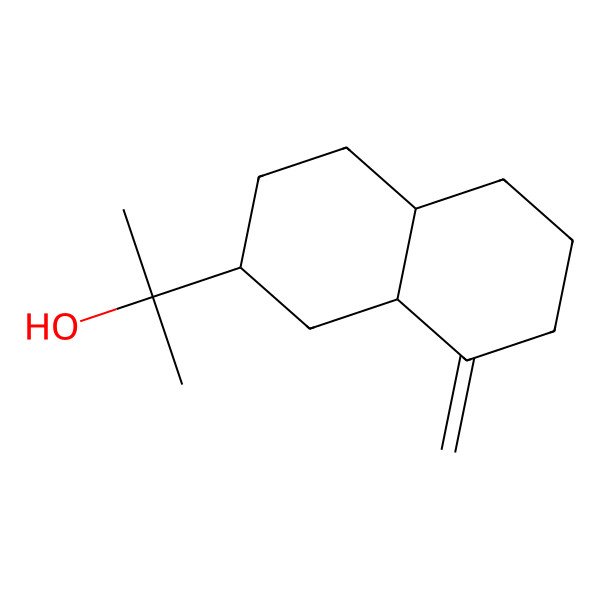 2D Structure of 2-[(2R,4aS,8aR)-8-methylidene-2,3,4,4a,5,6,7,8a-octahydro-1H-naphthalen-2-yl]propan-2-ol