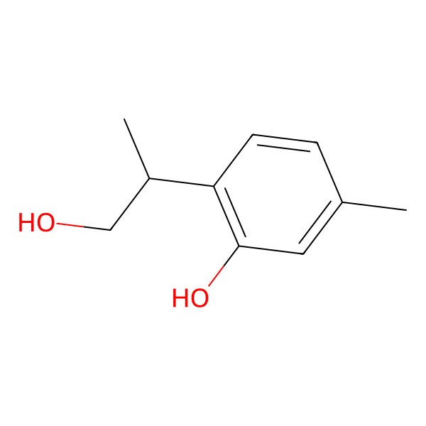 2D Structure of 2-[(2S)-1-hydroxypropan-2-yl]-5-methylphenol