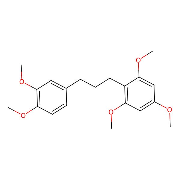 2D Structure of 2-[3-(3,4-Dimethoxyphenyl)propyl]-1,3,5-trimethoxybenzene