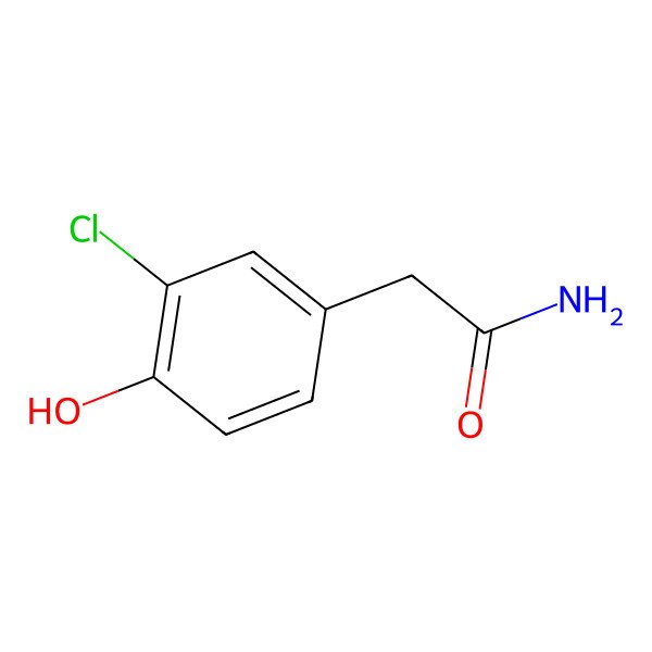 2D Structure of 3-Chloro-4-hydroxyphenylacetamide