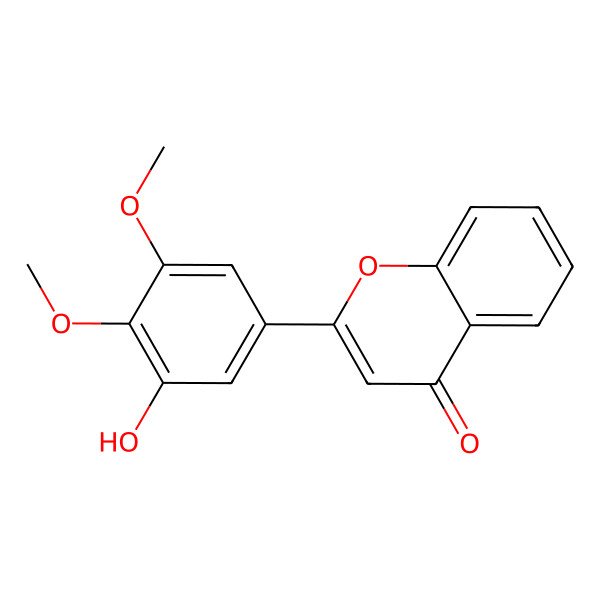 2D Structure of 2-(3-Hydroxy-4,5-dimethoxyphenyl)chromen-4-one