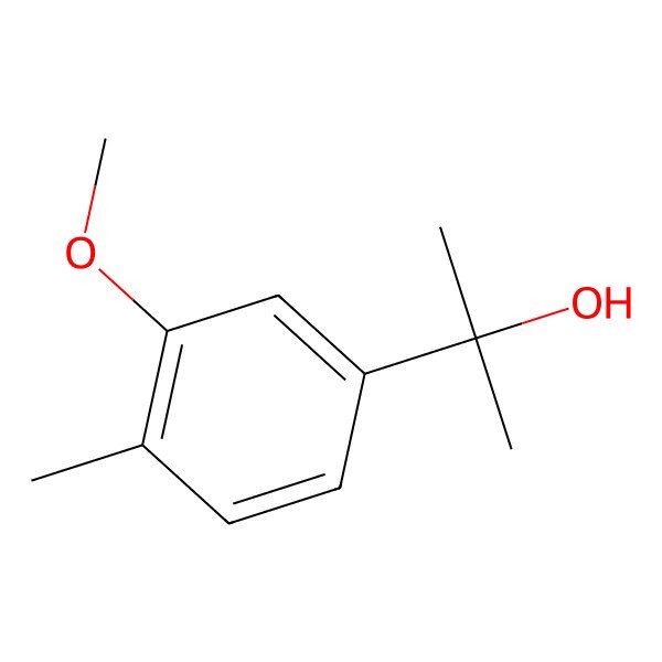 2D Structure of 2-(3-Methoxy-4-methylphenyl)propan-2-ol