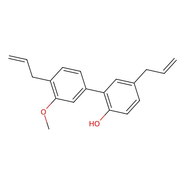 2D Structure of 2-(3-Methoxy-4-prop-2-enylphenyl)-4-prop-2-enylphenol