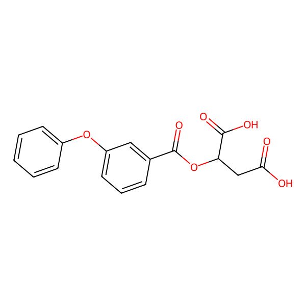 2D Structure of 2-(3-Phenoxybenzoyl)oxybutanedioic acid