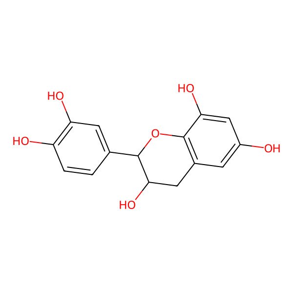 2D Structure of 2-(3,4-dihydroxyphenyl)-3,4-dihydro-2H-chromene-3,6,8-triol