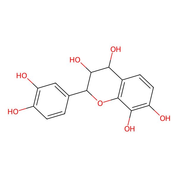 2D Structure of 2-(3,4-Dihydroxyphenyl)-3,4,7,8-chromanetetrol