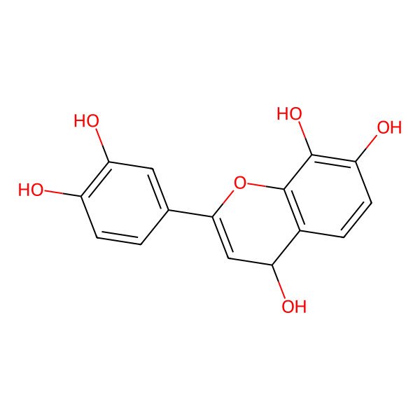 2D Structure of 2-(3,4-dihydroxyphenyl)-4H-chromene-4,7,8-triol