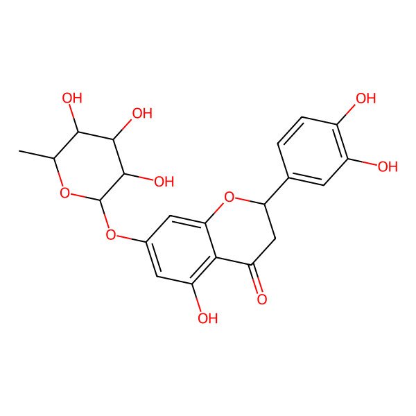 2D Structure of 2-(3,4-Dihydroxyphenyl)-5-hydroxy-7-(3,4,5-trihydroxy-6-methyloxan-2-yl)oxy-2,3-dihydrochromen-4-one 2D Structure of 2-(3,4-Dihydroxyphenyl)-5-hydroxy-7-(3,4,5-trihydroxy-6-methyloxan-2-yl)oxy-2,3-dihydrochromen-4-one