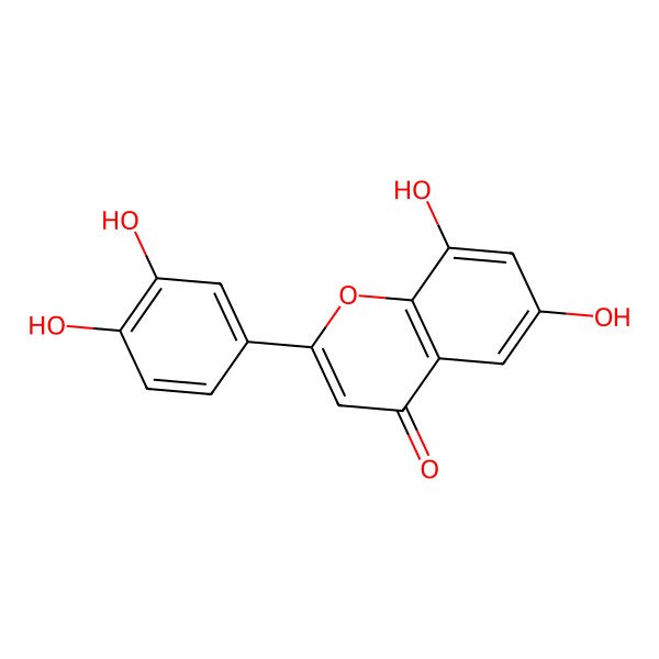 2D Structure of 2-(3,4-Dihydroxyphenyl)-6,8-dihydroxychromen-4-one 2D Structure of 2-(3,4-Dihydroxyphenyl)-6,8-dihydroxychromen-4-one