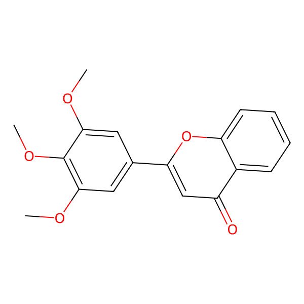 2D Structure of 2-(3,4,5-Trimethoxyphenyl)-4H-chromen-4-one