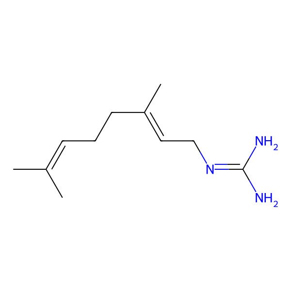 2D Structure of 2-(3,7-Dimethylocta-2,6-dienyl)guanidine