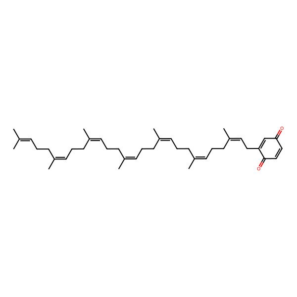 2D Structure of 2-(3,7,11,15,19,23,27-Heptamethyloctacosa-2,6,10,14,18,22,26-heptaenyl)cyclohexa-2,5-diene-1,4-dione