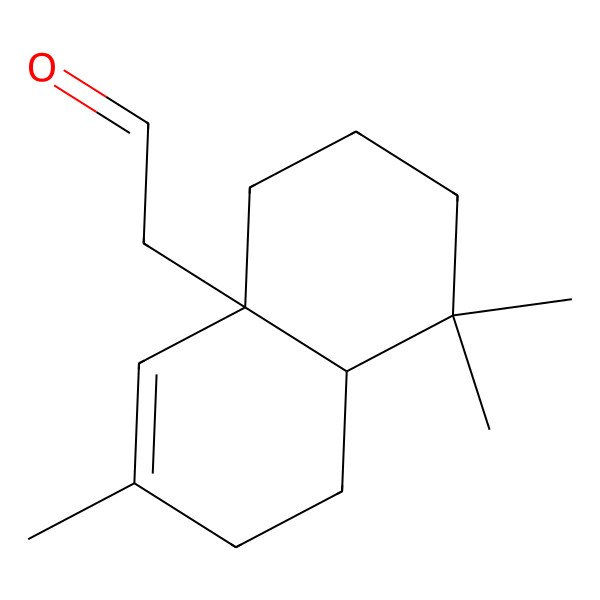 2D Structure of 2-(3,8,8-Trimethyl-1,2,5,6,7,8a-hexahydronaphthalen-4a-yl)acetaldehyde