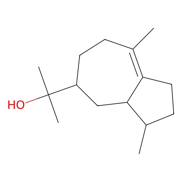 2D Structure of 2-[(3S,3aS,5R)-3,8-Dimethyl-1,2,3,3a,4,5,6,7-octahydroazulen-5-yl]propan-2-ol