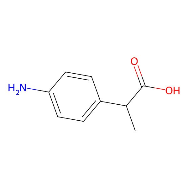 2D Structure of 4-Aminohydratropic acid