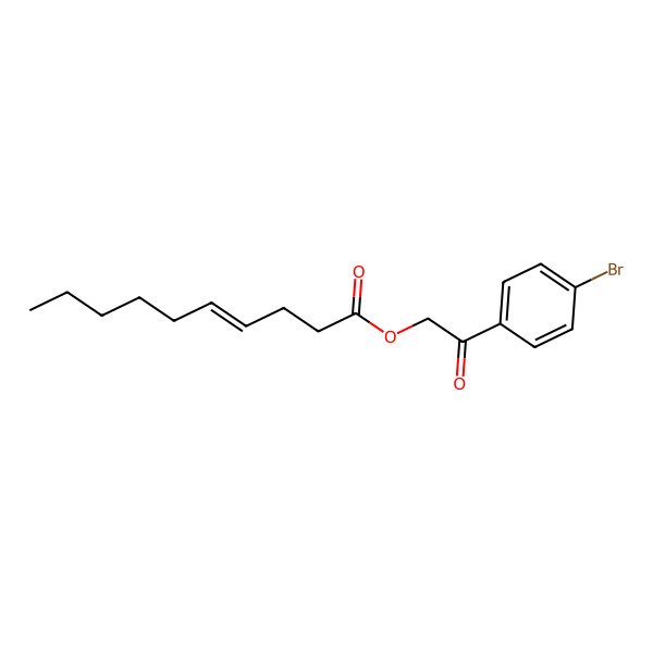 2D Structure of [2-(4-Bromophenyl)-2-oxoethyl] dec-4-enoate