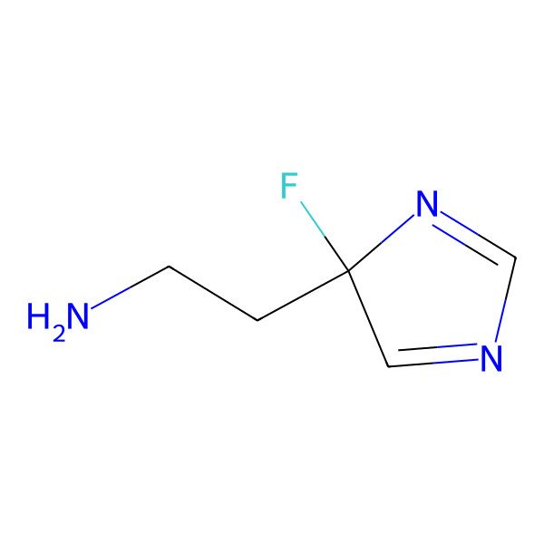 2D Structure of 2-(4-Fluoroimidazol-4-yl)ethanamine 2D Structure of 2-(4-Fluoroimidazol-4-yl)ethanamine