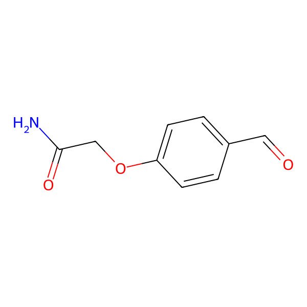 2D Structure of 2-(4-Formylphenoxy)acetamide