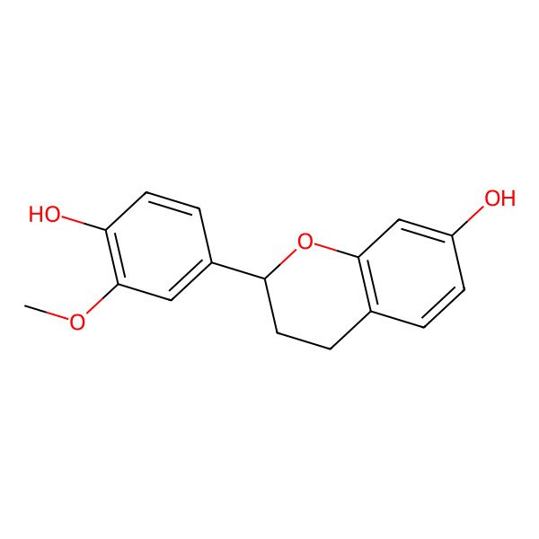 2D Structure of 2-(4-hydroxy-3-methoxyphenyl)-3,4-dihydro-2H-chromen-7-ol 2D Structure of 2-(4-hydroxy-3-methoxyphenyl)-3,4-dihydro-2H-chromen-7-ol