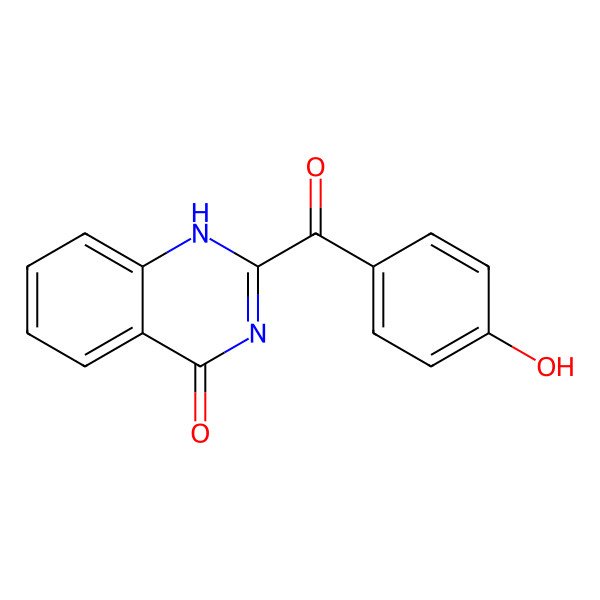 2D Structure of 2-(4-hydroxybenzoyl)-1H-quinazolin-4-one