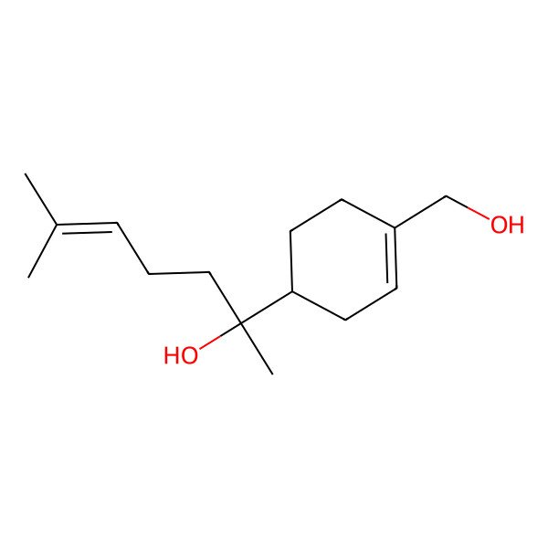 2D Structure of 2-[4-(Hydroxymethyl)cyclohex-3-en-1-yl]-6-methylhept-5-en-2-ol