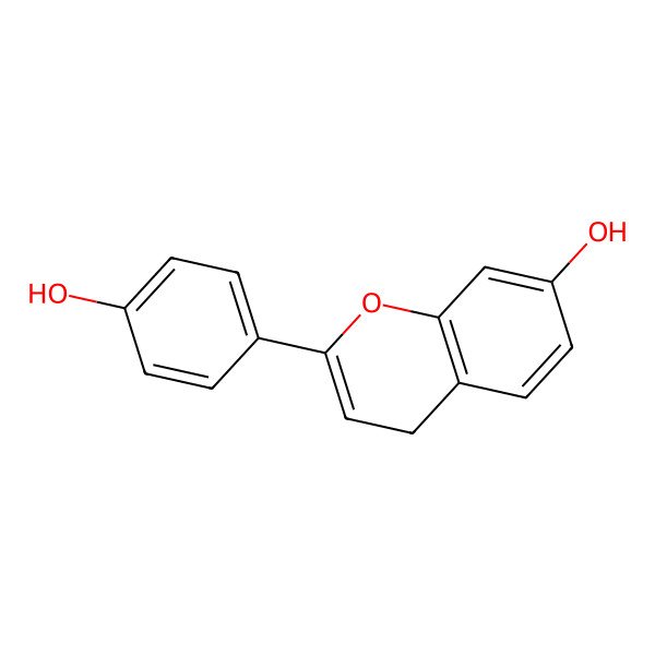 2D Structure of 2-(4-hydroxyphenyl)-4H-chromen-7-ol