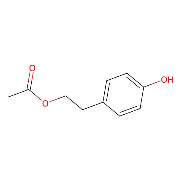 2D Structure of 2-(4-Hydroxyphenyl)ethyl acetate