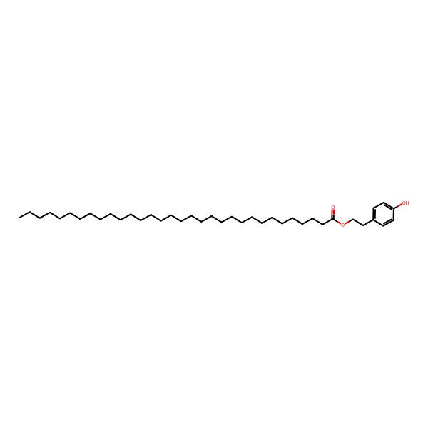 2D Structure of 2-(4-Hydroxyphenyl)ethyl dotriacontanoate