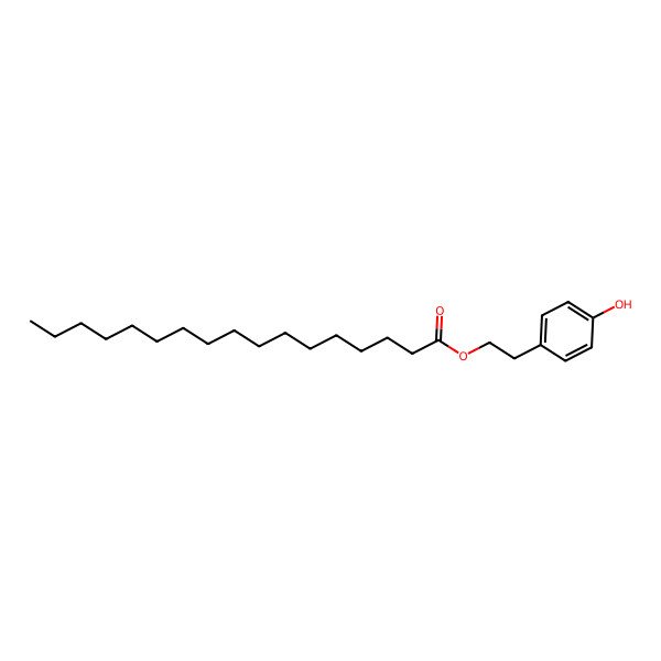 2D Structure of 2-(4-Hydroxyphenyl)ethyl heptadecanoate