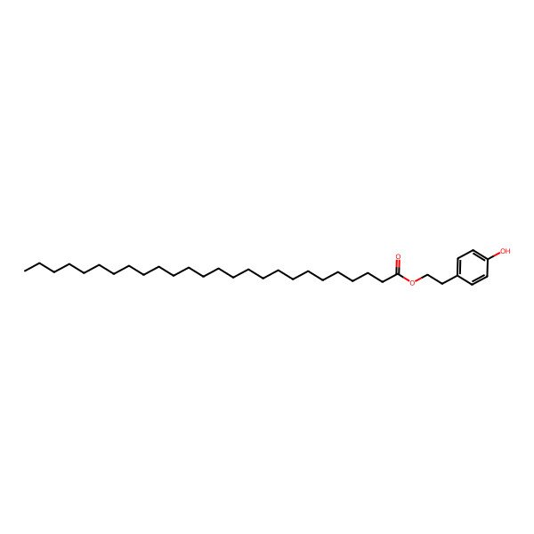2D Structure of 2-(4-Hydroxyphenyl)ethyl hexacosanoate