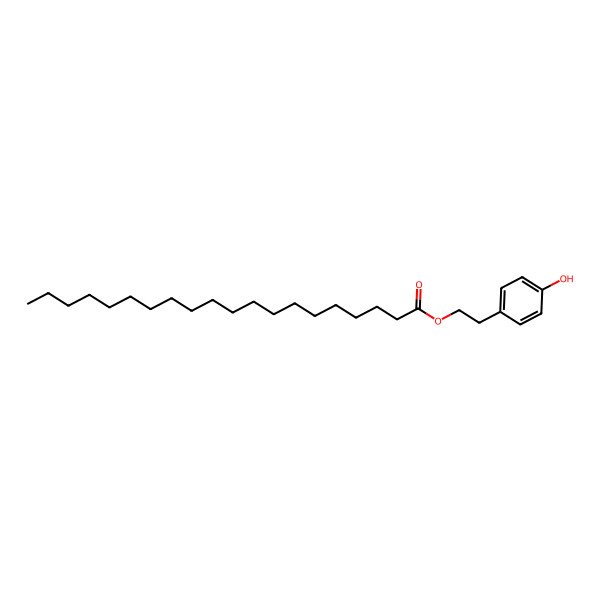2D Structure of 2-(4-Hydroxyphenyl)ethyl icosanoate