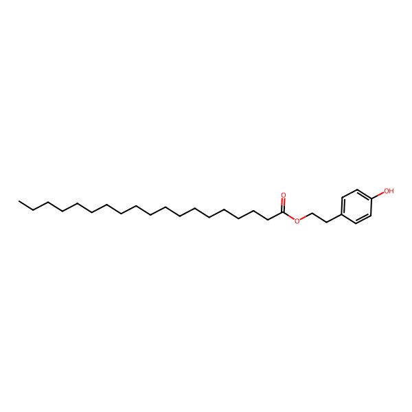 2D Structure of 2-(4-Hydroxyphenyl)ethyl nonadecanoate